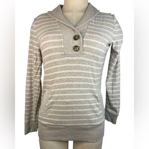 Banana Republic Beige and Cream Striped Top Women’s SP